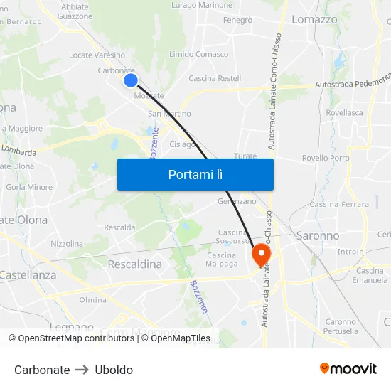 Carbonate to Uboldo map