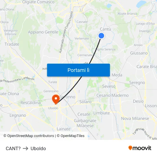 CANT? to Uboldo map