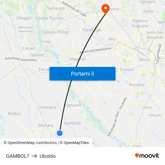 GAMBOL? to Uboldo map