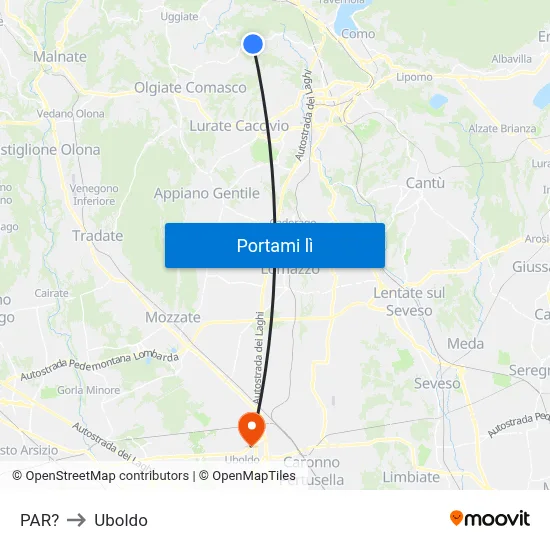 PAR? to Uboldo map