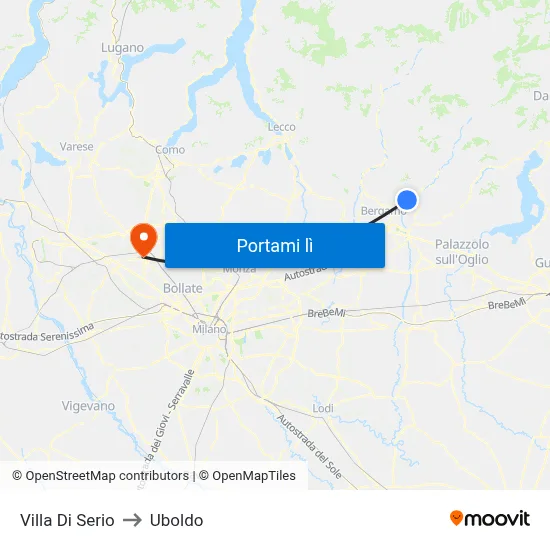 Villa Di Serio to Uboldo map