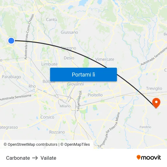 Carbonate to Vailate map