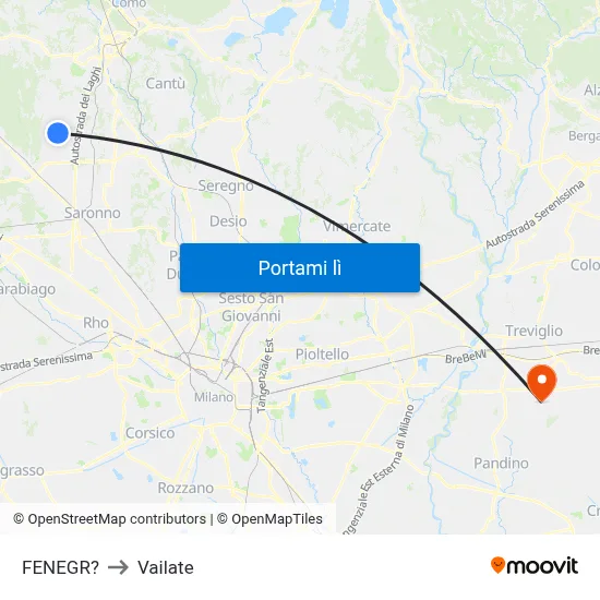 FENEGR? to Vailate map
