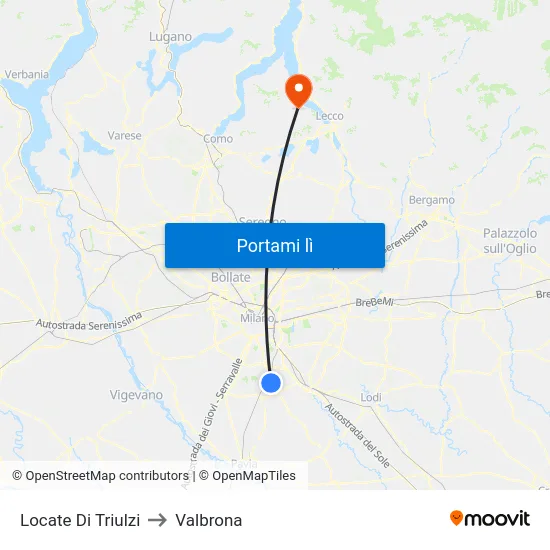 Locate Di Triulzi to Valbrona map