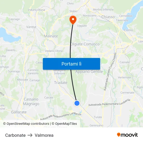 Carbonate to Valmorea map