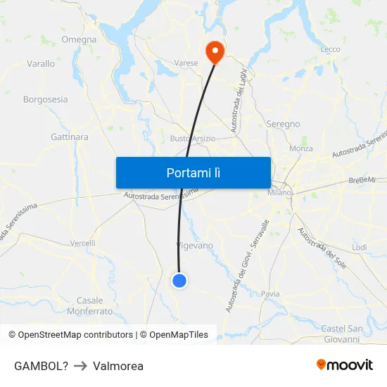 GAMBOL? to Valmorea map