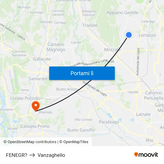 FENEGR? to Vanzaghello map