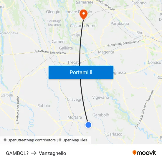 GAMBOL? to Vanzaghello map