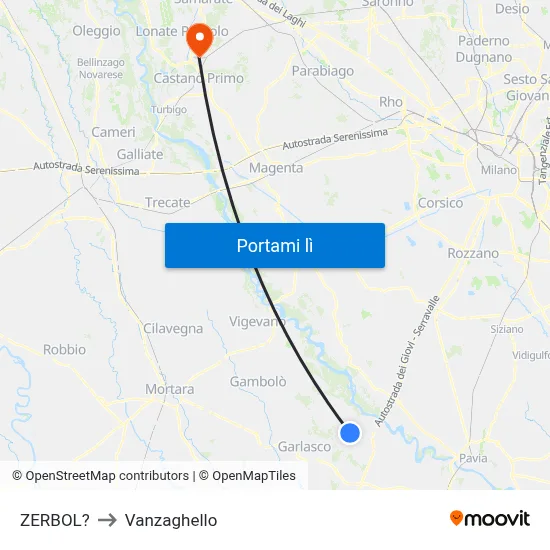 ZERBOL? to Vanzaghello map