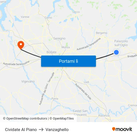Cividate Al Piano to Vanzaghello map