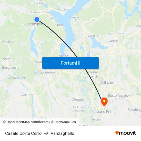 Casale Corte Cerro to Vanzaghello map