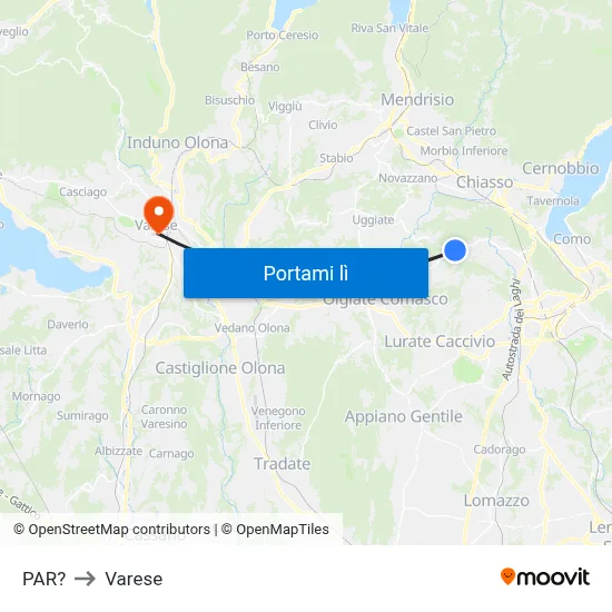 PAR? to Varese map