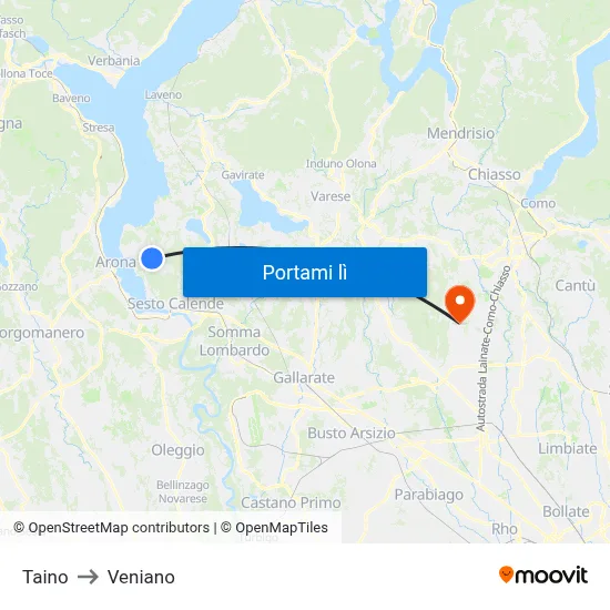 Taino to Veniano map