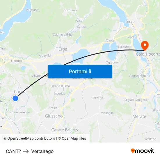 CANT? to Vercurago map