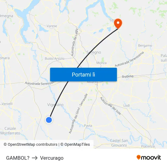GAMBOL? to Vercurago map