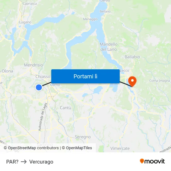 PAR? to Vercurago map