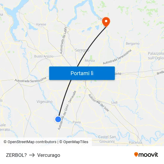ZERBOL? to Vercurago map