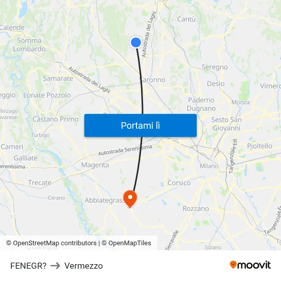 FENEGR? to Vermezzo map