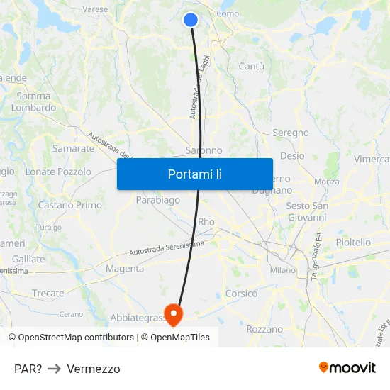 PAR? to Vermezzo map
