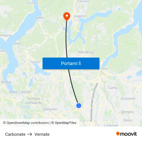 Carbonate to Vernate map