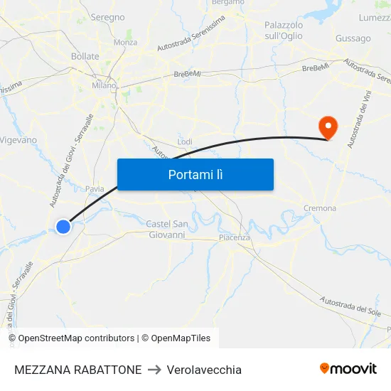 MEZZANA RABATTONE to Verolavecchia map