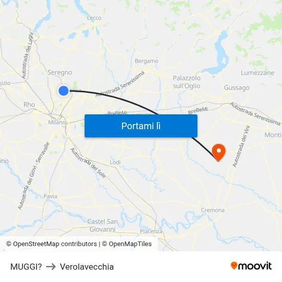 MUGGI? to Verolavecchia map