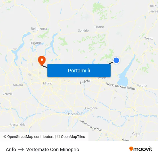 Anfo to Vertemate Con Minoprio map