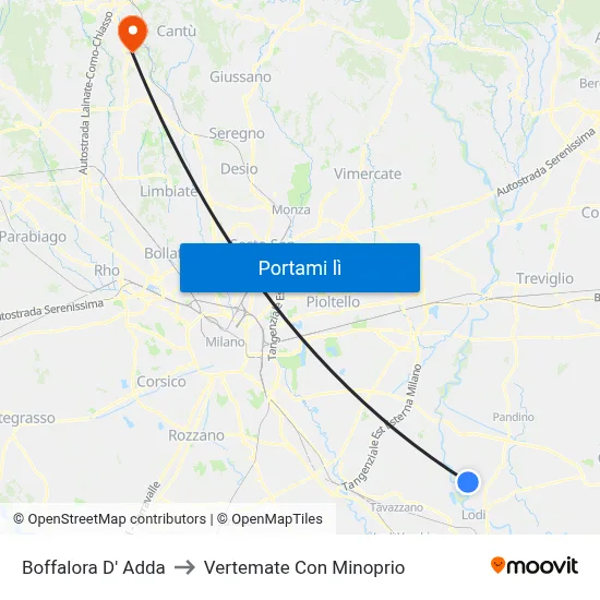 Boffalora D' Adda to Vertemate Con Minoprio map