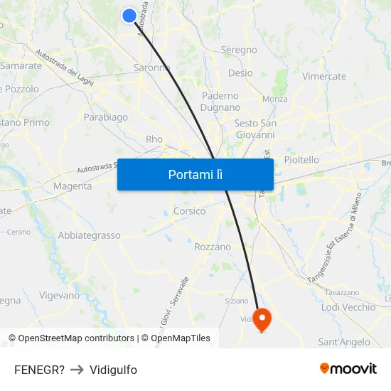 FENEGR? to Vidigulfo map