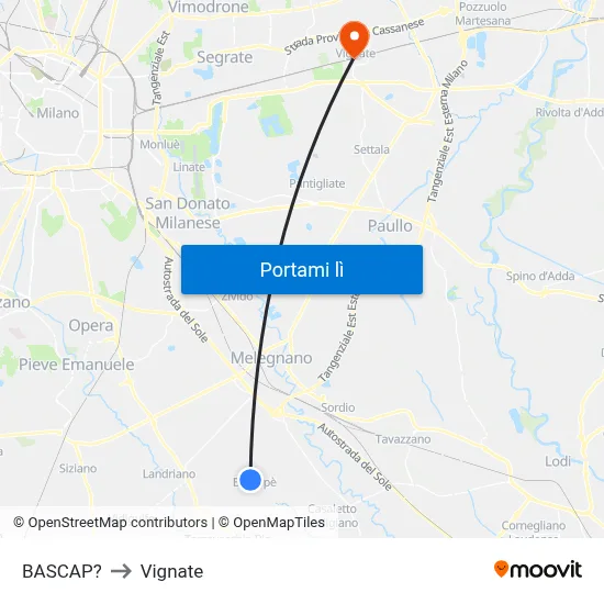 BASCAP? to Vignate map