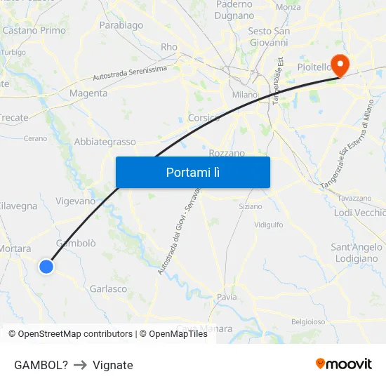GAMBOL? to Vignate map