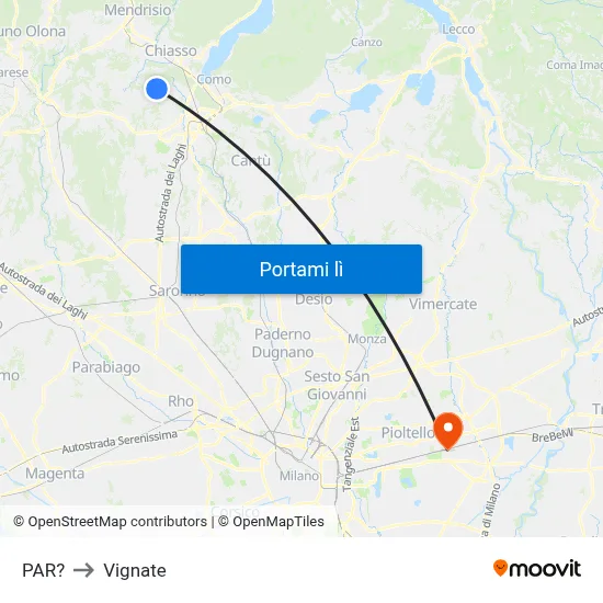 PAR? to Vignate map