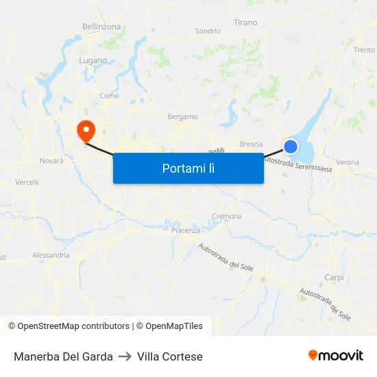 Manerba Del Garda to Villa Cortese map