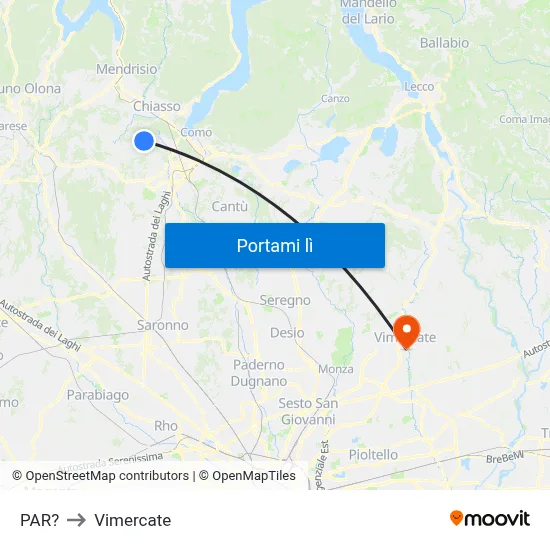 PAR? to Vimercate map