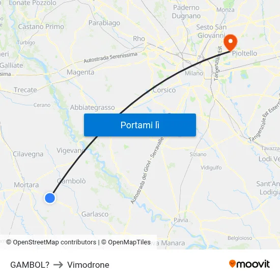 GAMBOL? to Vimodrone map