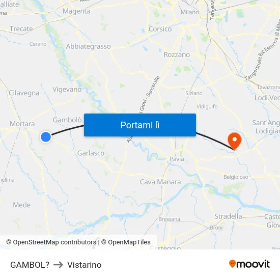 GAMBOL? to Vistarino map