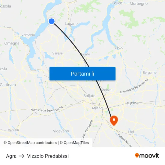 Agra to Vizzolo Predabissi map