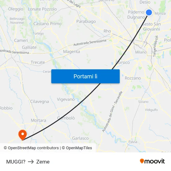 MUGGI? to Zeme map