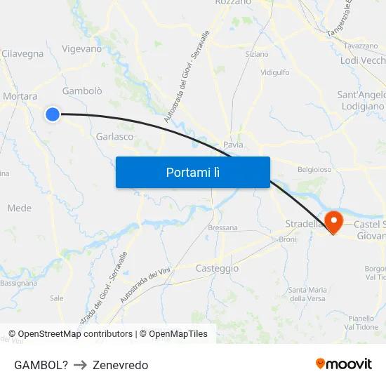 GAMBOL? to Zenevredo map