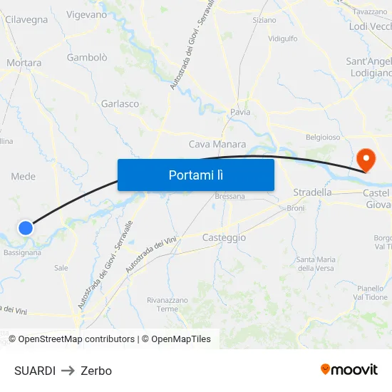 SUARDI to Zerbo map