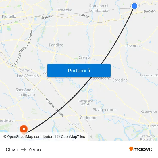 Chiari to Zerbo map