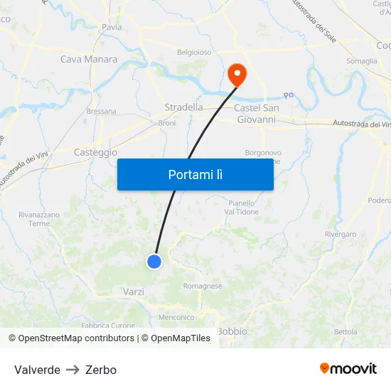 Valverde to Zerbo map