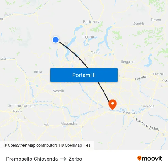 Premosello-Chiovenda to Zerbo map