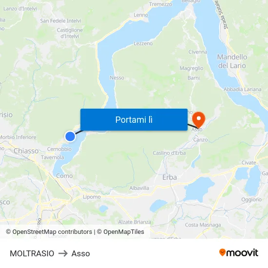 MOLTRASIO to Asso map