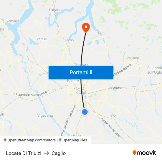 Locate Di Triulzi to Caglio map