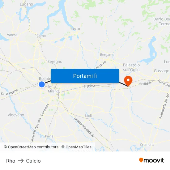 Rho to Calcio map