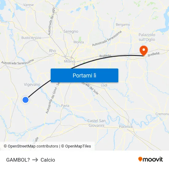 GAMBOL? to Calcio map