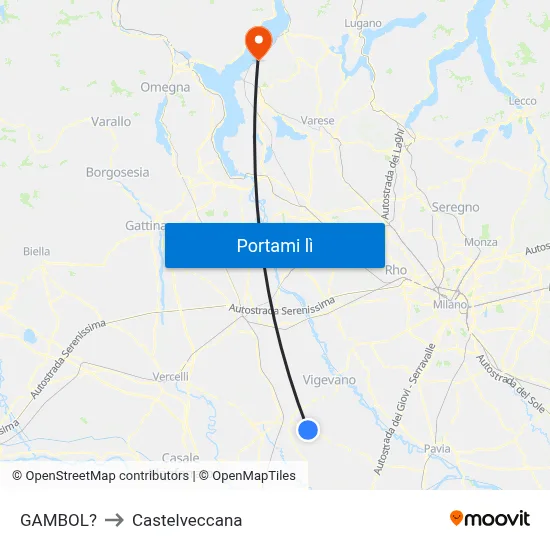 GAMBOL? to Castelveccana map