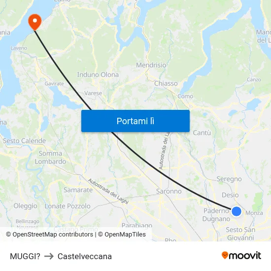 MUGGI? to Castelveccana map