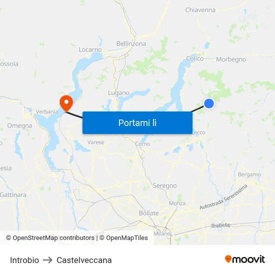 Introbio to Castelveccana map